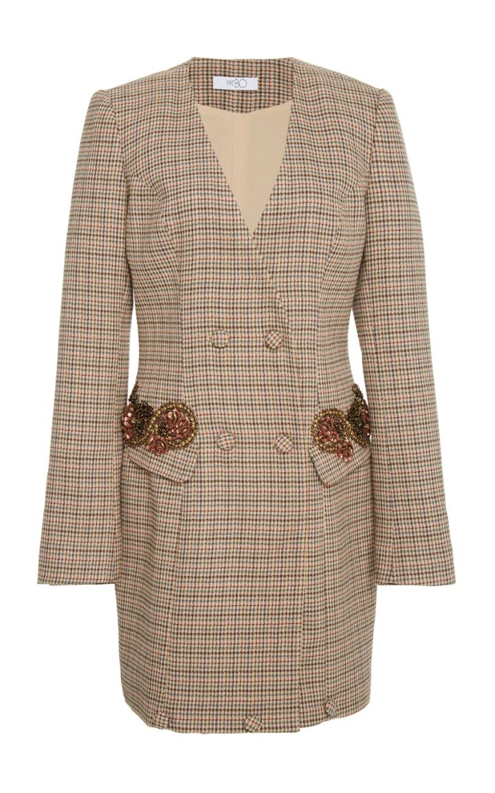Patbo Embroidered Mini Blazer Dress