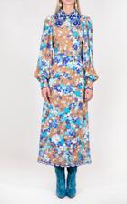Moda Operandi Andrew Gn Floral Print Crepe Dress