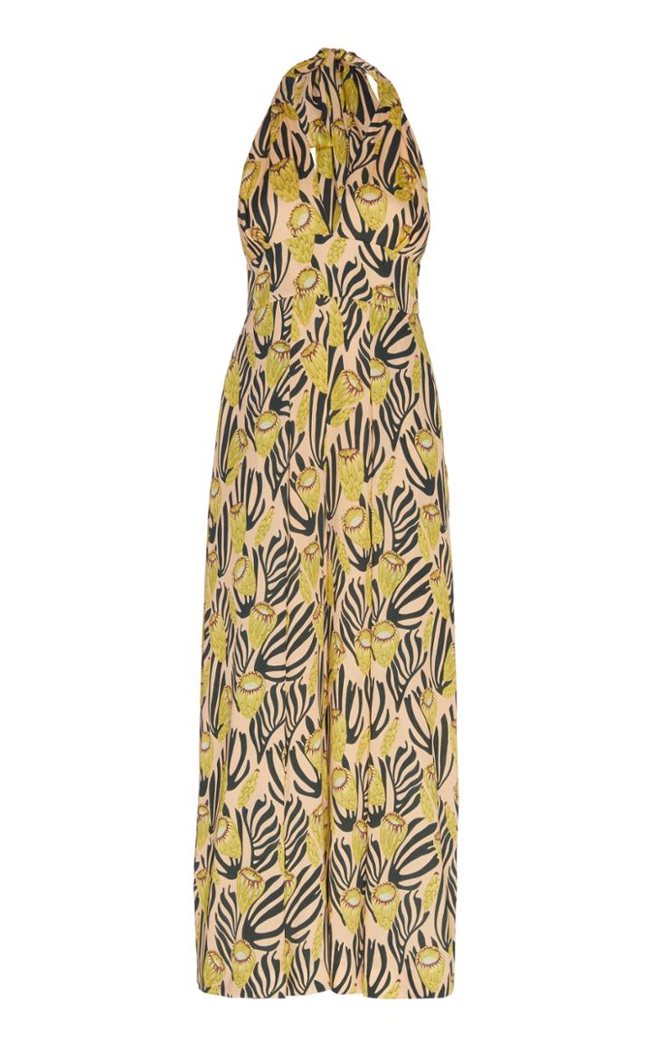 Moda Operandi Temperley London Reef Printed Silk-blend Wide-leg Jumpsuit Size: 6