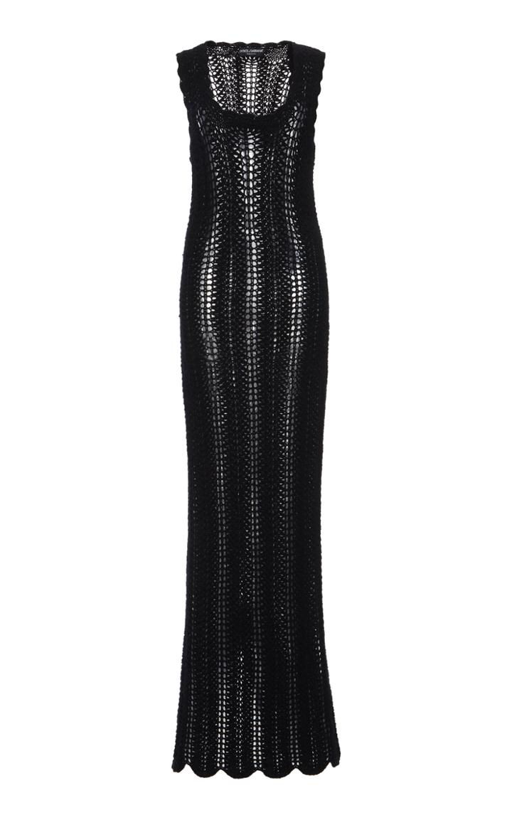 Moda Operandi Dolce & Gabbana Sleeveless Open-knit Dress