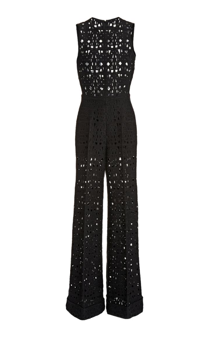 Moda Operandi Akris Eyelet Wide-leg Jumpsuit