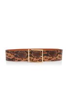Maison Boinet Python Printed Wide Leather Waist Belt Size: 70 Cm