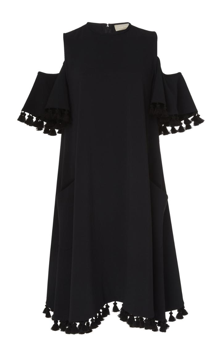 Elie Saab Cold Shoulder Shift Dress