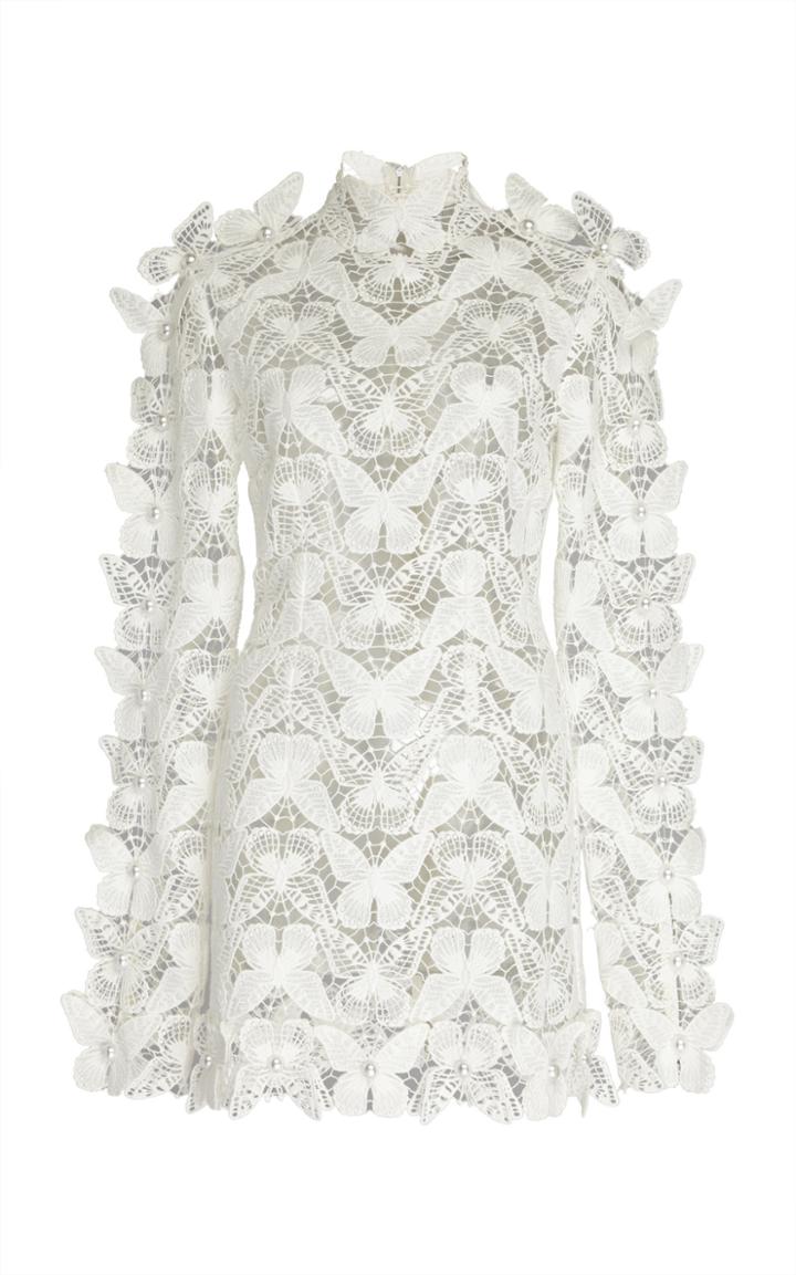 David Koma Butterfly Macrame Dress