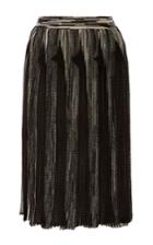 Missoni Black Pleated Wool Skirt