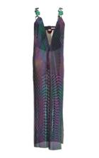 Christopher Kane Deep V-neck Sequin Gown