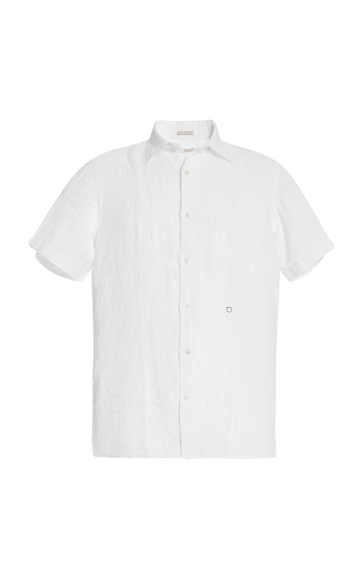 Massimo Alba Textured Cotton Button-down Shirt