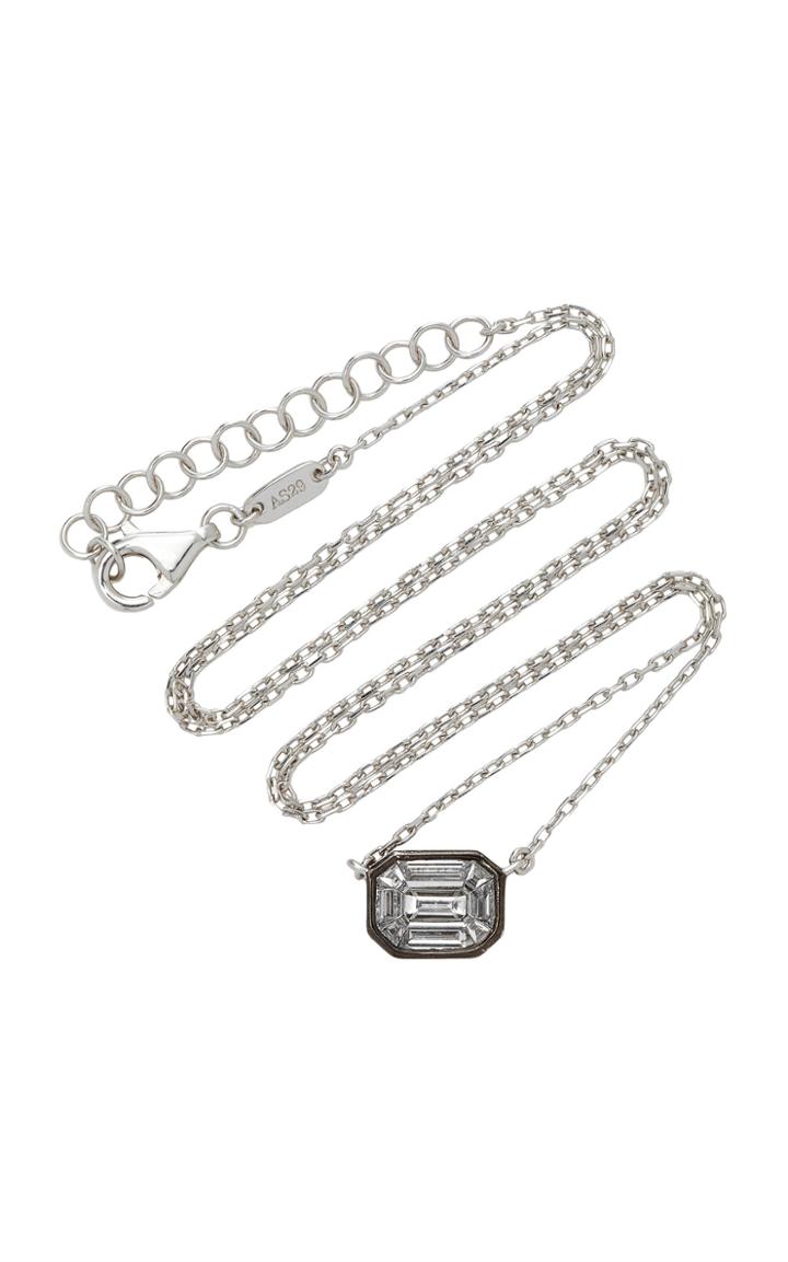 As29 Small Illusion Diamond Chain Necklace