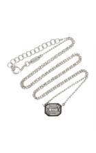 As29 Small Illusion Diamond Chain Necklace