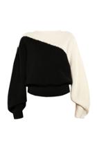 Anna October Oreo Two-toned Wool-blend Sweater