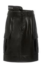 Moda Operandi Helmut Lang Leather Military Mini Skirt Size: 0