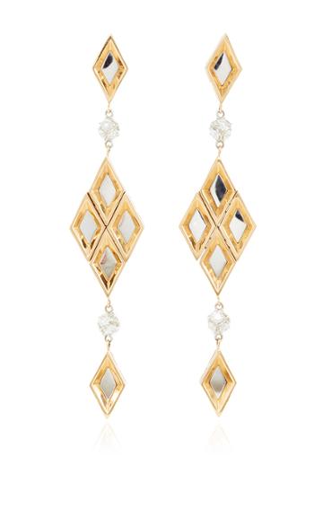 Paolo Costagli 18k Rose Gold Brillante Rhombi Earrings With Diamonds