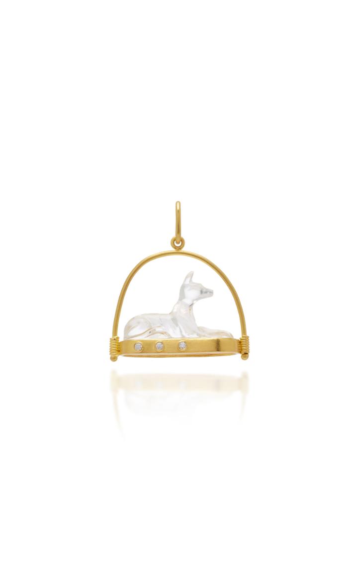 Moda Operandi Loren Nicole 22k Yellow Gold Anubis Amulet Pendant
