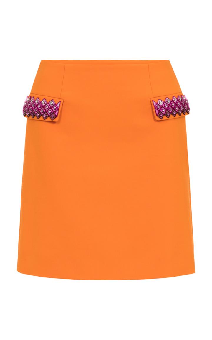Mary Katrantzou Clovis Embroidered Mini Skirt