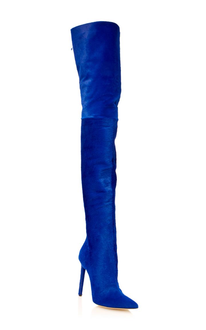 Oscar De La Renta Frederikke Pony Hair Boot