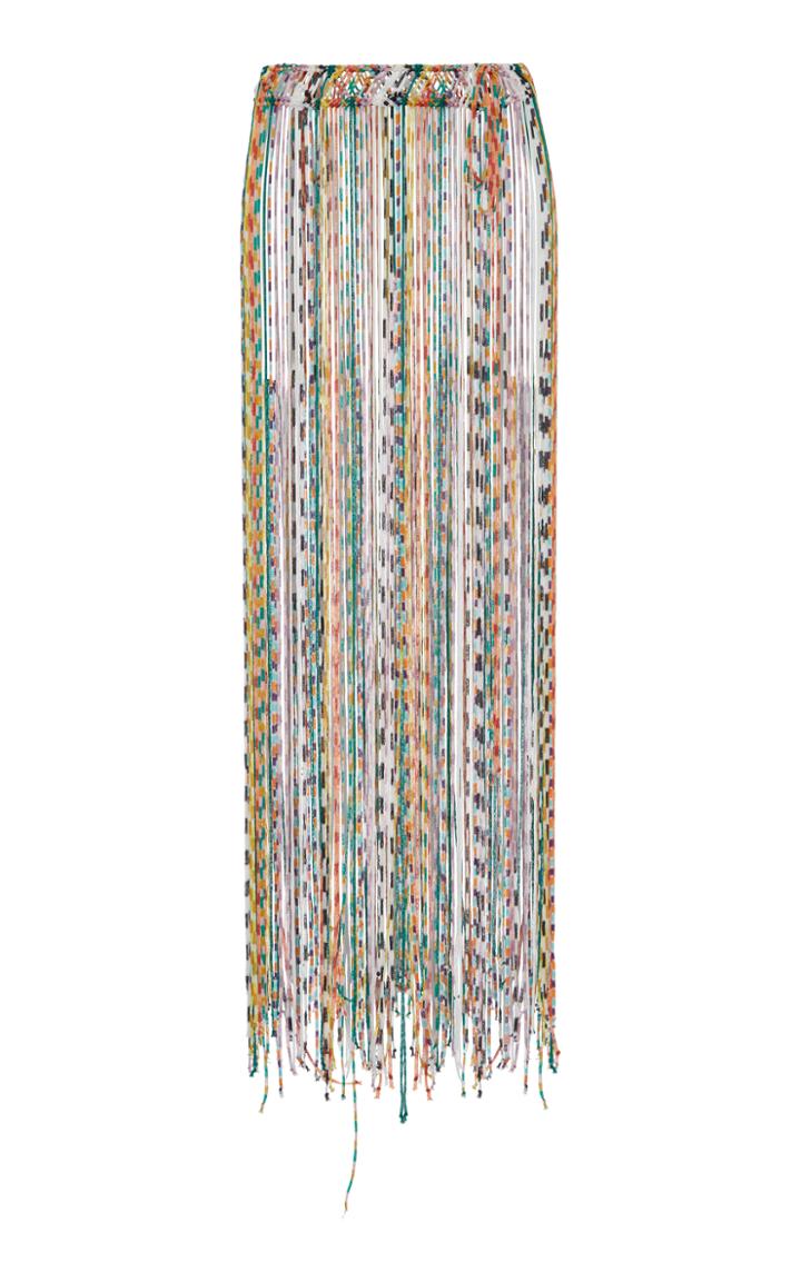 Missoni Mare Multi Print Fringe Skirt