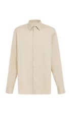 Prada Stretch Cotton Blend-poplin Shirt Size: 38