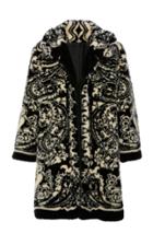 Anna Sui Paisley Park Faux Fur Coat