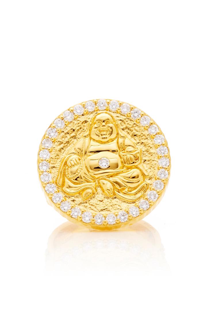 Buddha Mama 20k Hammered Buddha Coin Ring