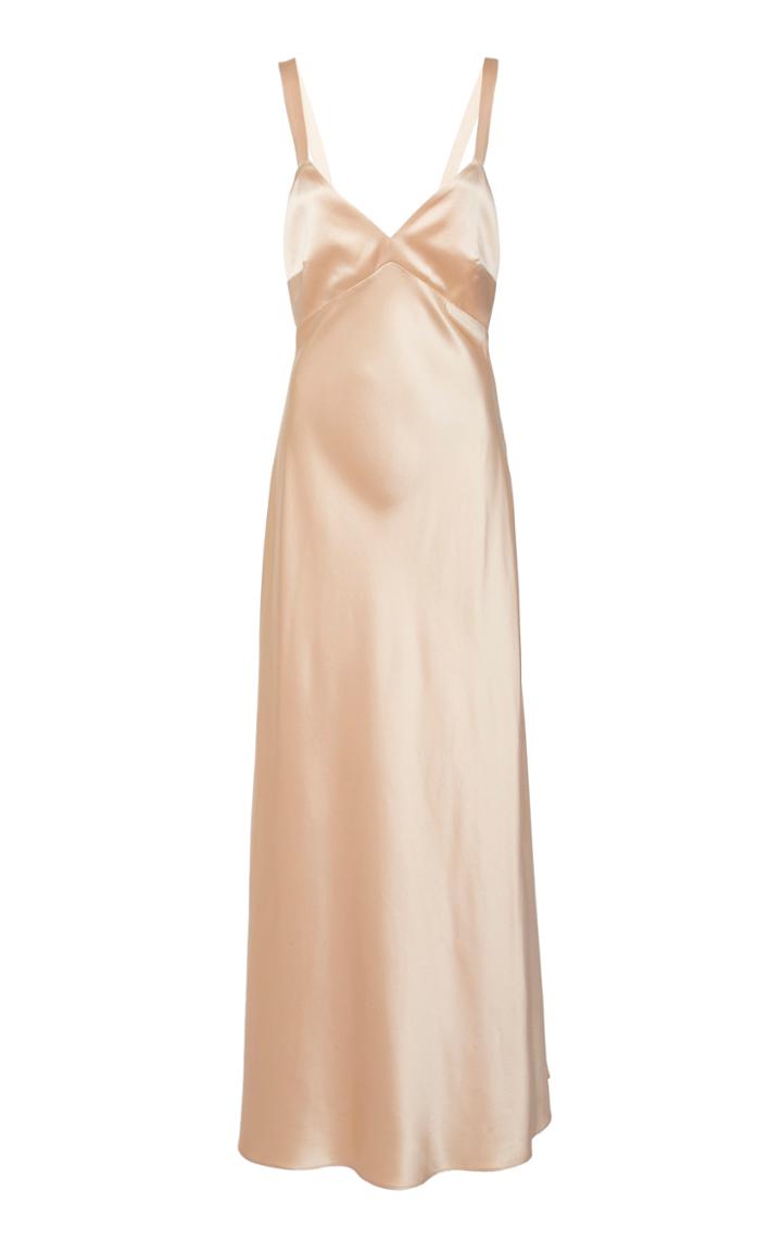 Black Iris Tommie Silk Charmeuse Low Back Gown
