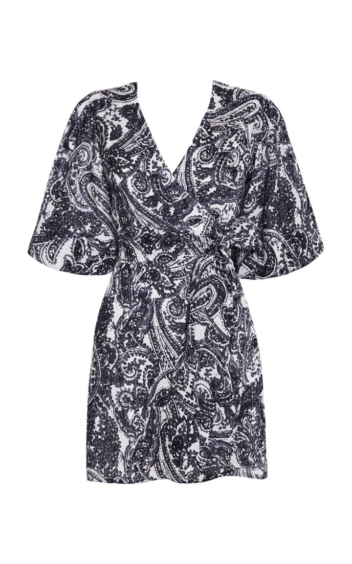Moda Operandi Faithfull The Brand Godiva Printed Linen Wrap Dress