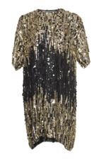 Alberta Ferretti Paillette Embellished T-shirt Dress