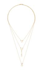 Katey Walker 18k Gold Pearl And Diamond Necklace