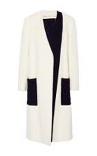 Summa V-neck Cardigan Coat With Patch Pocket