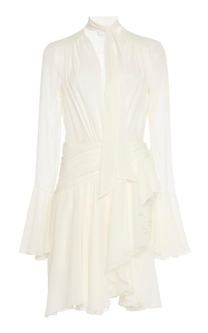 Giambattista Valli Necktie Silk Mini Dress