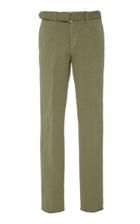 Officine Gnrale Paul Buckled Cotton And Linen Pants