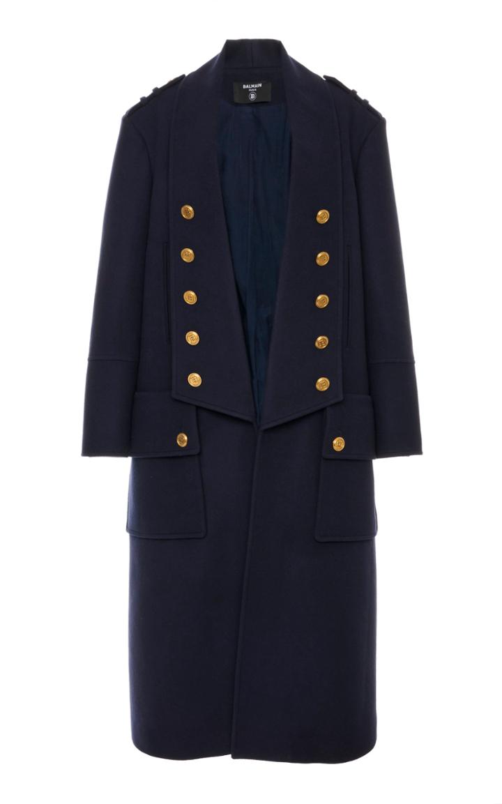Moda Operandi Balmain Oversized Cady Coat