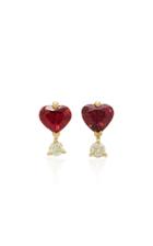 Yi Collection 18k Gold, Spinel And Canary Diamond Earrings
