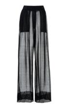 Agnona Fully Fashioned Silk Organza Multipince Pants