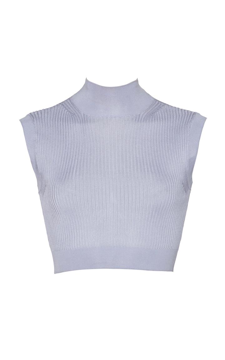 Ralph & Russo Rib Knit Crop Top