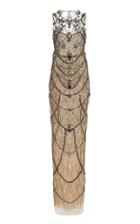 Moda Operandi Pamella Roland Crystal-embellished Tulle Column Gown