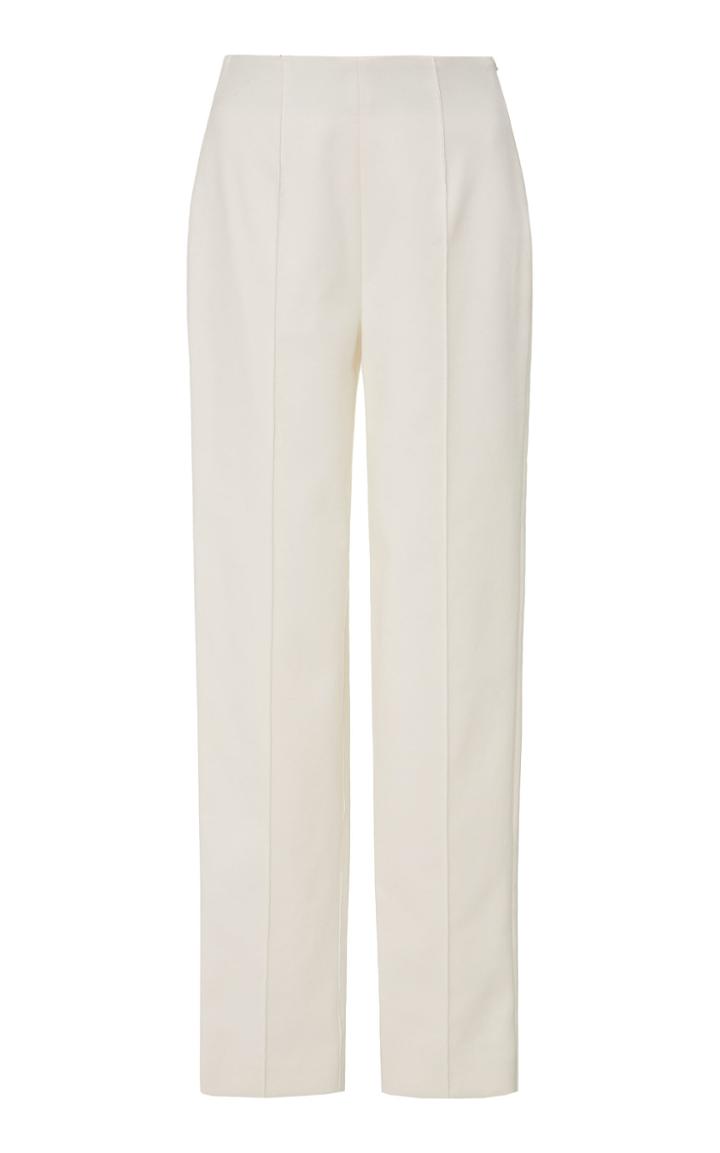 Lapointe Luxe Stretch Cotton Skinny Pintuck Pant