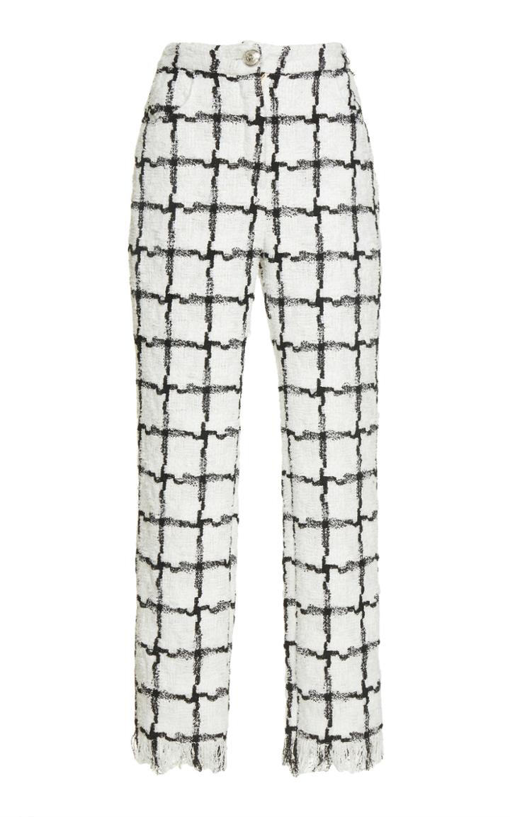 Balmain Tiled Straight Leg Pants