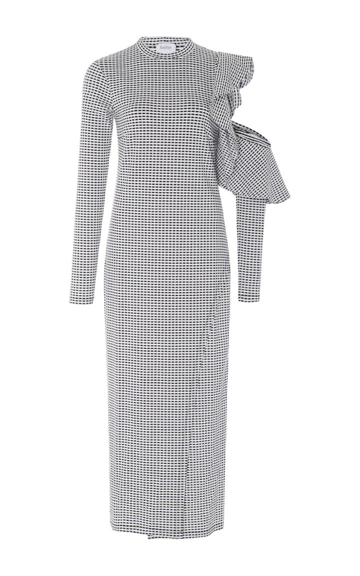 Rodebjer Labe Ruffled Cold Shoulder Dress