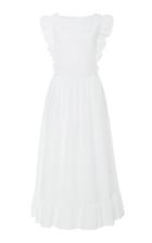 Red Valentino Cross Back Cotton Poplin Dress