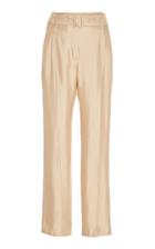 Moda Operandi Sally Lapointe High-waist Belted Silk Trousers Size: 0
