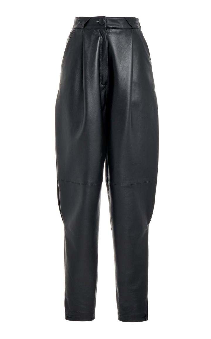 Moda Operandi Alessandra Rich Leather Trousers