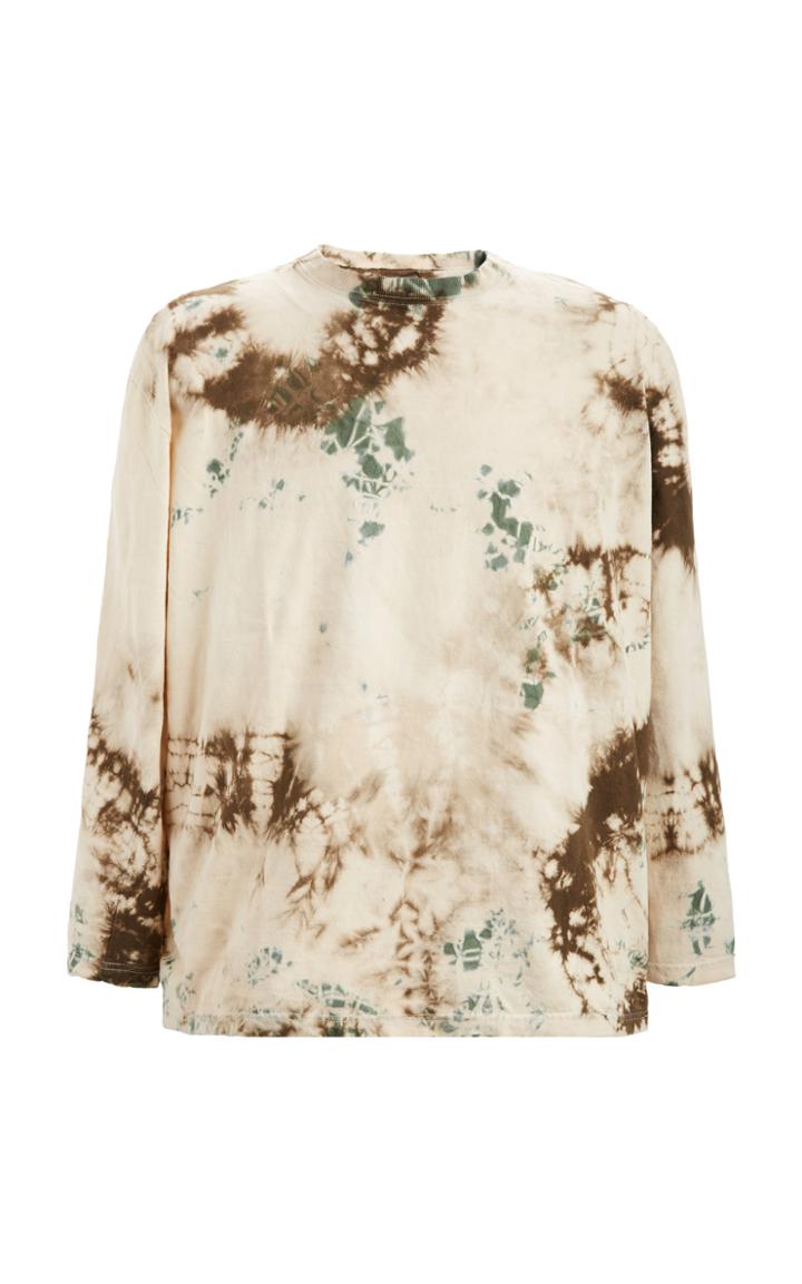 Kapital Jersey Smilie Tie-dyed Cotton Top