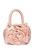 Staud Rose Leather Top Handle Bag