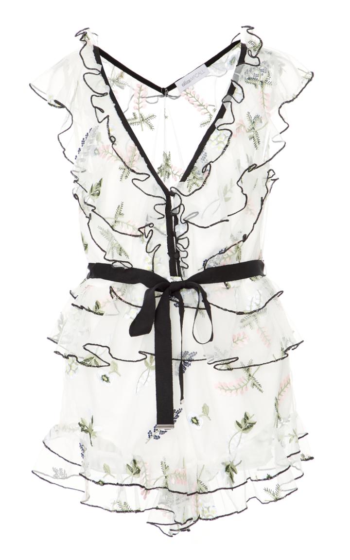 Alice Mccall C'est Si Bon Ruffle Playsuit