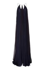 Moda Operandi Zac Posen Draped Silk Maxi Dress Size: 4