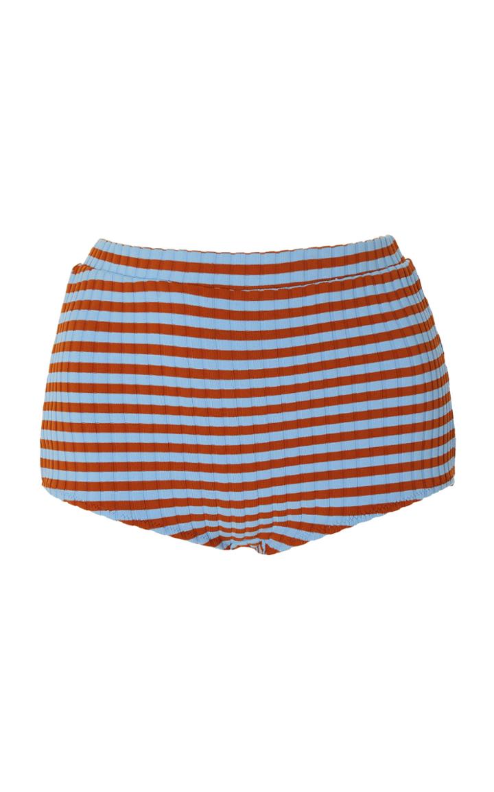 Solid & Striped Jamie Ribbed High-rise Bikini Bottom