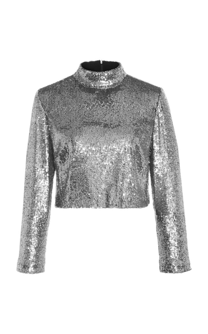 A.l.c. Keegan Sequined Cropped Top