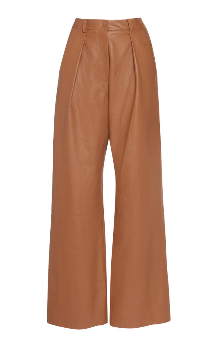 Moda Operandi Michael Lo Sordo Leather Wide-leg Pants