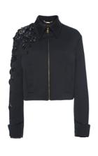 Versace Embellished Duchess Satin Jacket