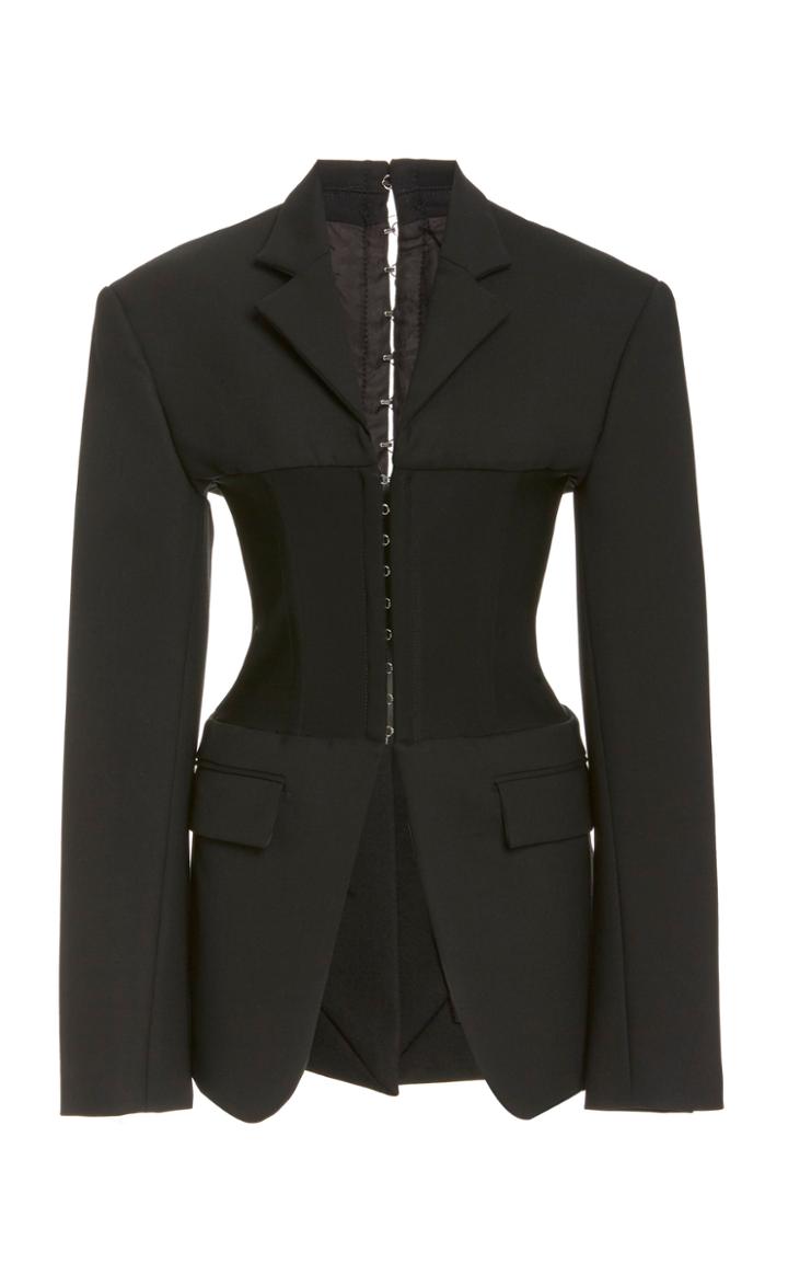 Moda Operandi Dion Lee Wool-blend Corset Blazer